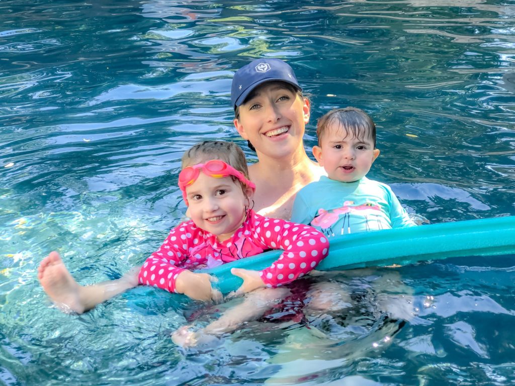 swimming with babies