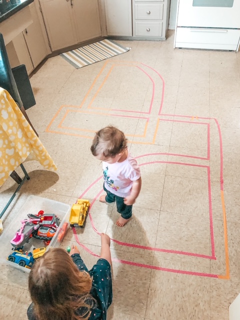 washi tape race track