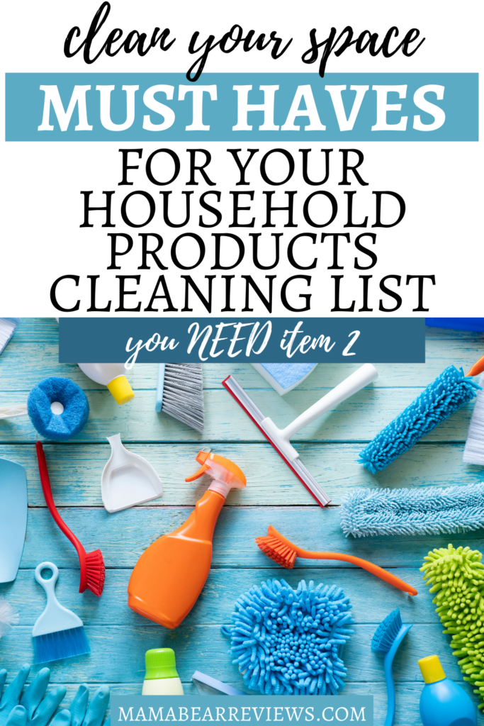 household cleaning products list