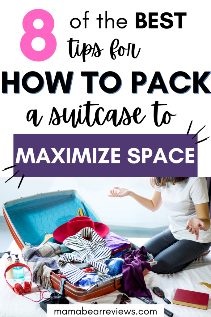 how to pack a suitcase to maximize space